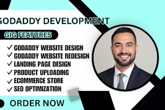 develop godaddy website godaddy website design and godaddy website redesign seo