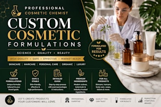 be your cosmetic chemist and do cosmetic formulations