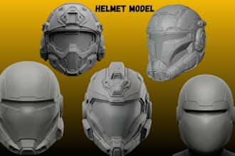 sculpt 3d mask, helmet, and cosplay armor stl for 3d printing