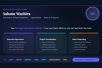 be your executive virtual assistant