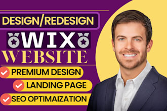 build professional wix website design, wix website redesign, wix website design