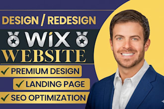 build professional wix website design, wix website redesign, wix website design