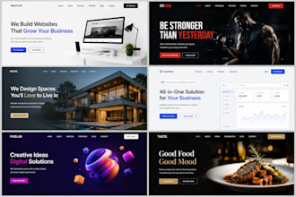 design wordpress website, landing page, homepage