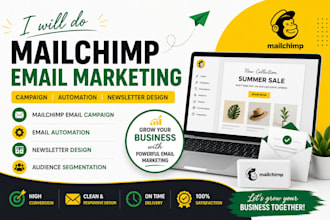 create mailchimp email campaigns and automation