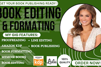 developmental edit, proofread fiction and non fiction novel, paperback, memoir