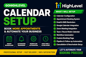 setup gohighlevel calendar booking and appointment automation