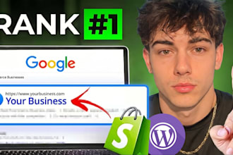 do seo for shopify store, rank ecommerce website on google