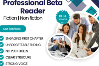 beta read manuscript critique novel short story science fiction fantasy thriller