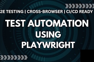 write playwright test automation scripts for end to end, cross browser testing