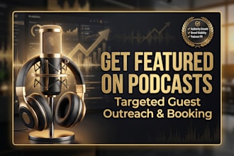 do podcast guest outreach and book you on targeted podcasts