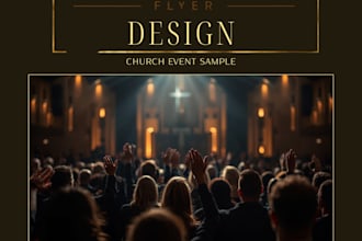 design modern church flyers and posters in canva
