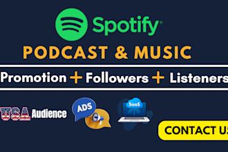 promote spotify music and spotify track to real audience