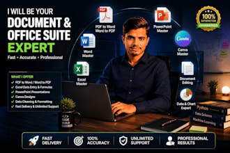 do pdf conversion excel work and presentations