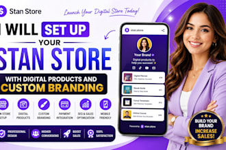 set up your stan store with digital products and custom branding