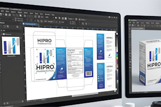 work as pharmaceutical packaging and label designer