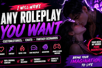 write any roleplay you want with you