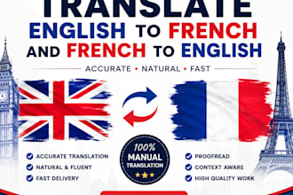 translate french to english, english to french