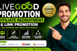 livegood promotion MLM promotion affiliate marketing MLM leads livegood tour