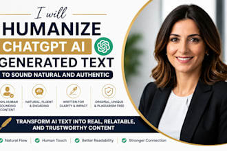 humanize chatgpt ai generated text to sound natural and authentic