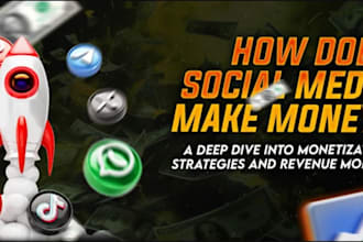 manage social media with content creation or monetization