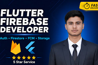 do flutter firebase integration for android and ios
