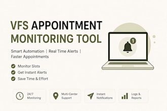 build a vfs appointment availability monitoring tool