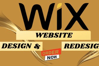design modern wix website or redesign wix website