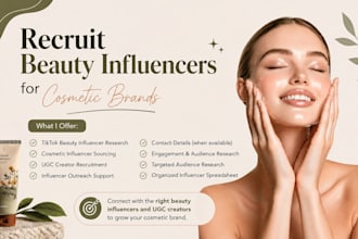 recruit beauty influencers for your cosmetic brands