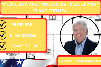 review and seal structural engineering plans