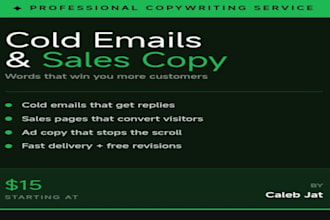 write persuasive sales copy and cold emails that win you more customers