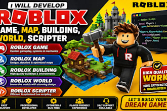 develop roblox game map world