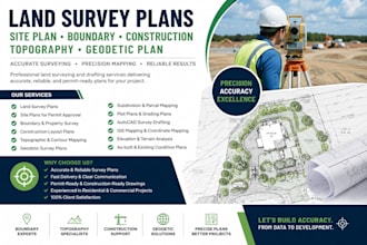 land survey plans site plan boundary construction, topography geodetic plan