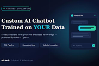 build a custom ai chatbot trained on your business data