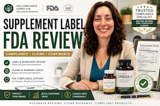 review your supplement label for fda compliance