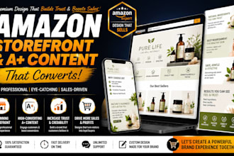 design a professional amazon storefront and a content that converts