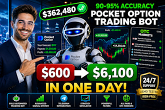 code pocket option automated script, indicator and strategy for options