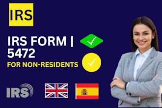 file form 5472, 1120, 1065 for non US resident owned llcs