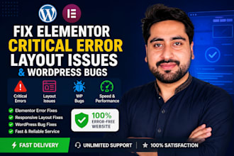 fix elementor critical error, layout issues, and wp bugs