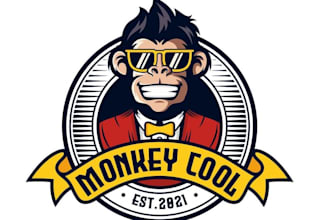 design wonderful monkey logo