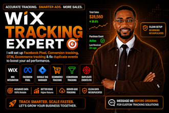 setup wix facebook pixels, conversion tracking, GTM tracking, duplicate events
