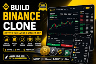 build binance clone crypto exchange and wallet app