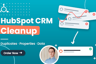 clean up and deduplicate your hubspot CRM data