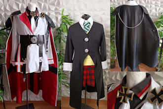 sew custom cosplay costume anime cloth design fashion design fabric cosplay coat