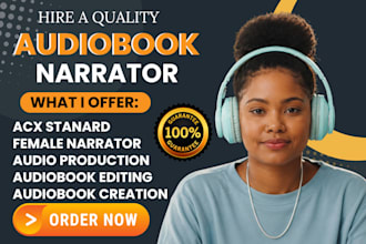 record female audiobook narration to acx standards