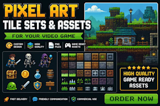 create pixel art tile sets and assets for your video game