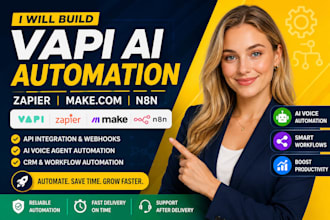 automate vapi ai api vapi ai zapier make com n8n automation workflow api