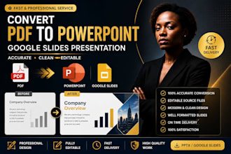 convert PDF to powerpoint, google slides presentation