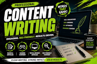 write engaging tech, gaming, and blog content