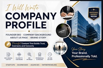 create an engaging founder bio and company story