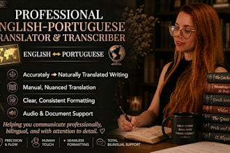 be your expert english to portuguese translator